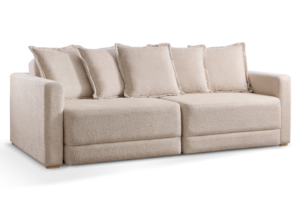 Sofá Retrátil Cama Cloe com Assentos em Molas Espirais