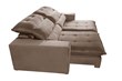 Sofá Retrátil e Reclinável Baw em Linho com Pillow Top e Assento com Espuma D33 (3 Opções de Largura)