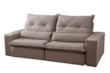 Sofá Retrátil e Reclinável Vik em Veludo com Pillow Top no Assento em Espuma D33 (3 Opções de Largura)